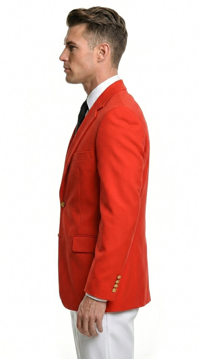 Men's Suit Blazer  Designer Fashion Dress Casual Blazer On Sale Blazer Red