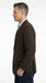 Men’s Brown 2 Button Dress Casual Blazer with Notch Lapel, Fashion Sport Coat
