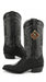 Men’s King Exotic Black Stingray Snip Toe Boots, Single Stone Handmade Western Dress Boots