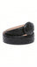 Men’s Black Genuine Ostrich Quill Belt, Exotic Leather Dress Belt for Formal and Western Wear