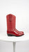 Men’s Red Eel Cowboy Boots with J Toe, Exotic Western Dress Boots