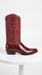 Men’s Burgundy Eel Skin Western Boots, Original Puntal Toe Cowboy Dress Boots