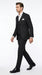 Men’s Black Scarface Inspired Suit with Classic Jacket and Pants, Formal Movie Style Dress Suit
