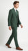 Men’s Hunter Green Great Gatsby Pinstripe 3 Piece Suit, 1920s Gangster Outfit