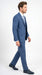 Men’s Stacy Adams Indigo Blue 3 Piece Suit with Vest, Modern Fit Formal Dress Suit