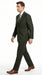 Men’s Dark Olive Green Suit, Classic Formal Dress Suit Clearance Sale