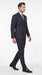 Men’s Dark Navy Blue Chalk Pinstripe Double Breasted Suit, Formal Wedding Business Dress Suit Set
