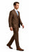 Elegant Men's Chocolate Dark Brown 3 ~ Three Piece  Business Suits Clearance Sale Available in 2 or 3 Buttons Style Regular