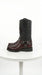 Men’s Los Altos Black Cherry Caiman Tail Skin Biker Boots, Exotic Western Motorcycle Boots