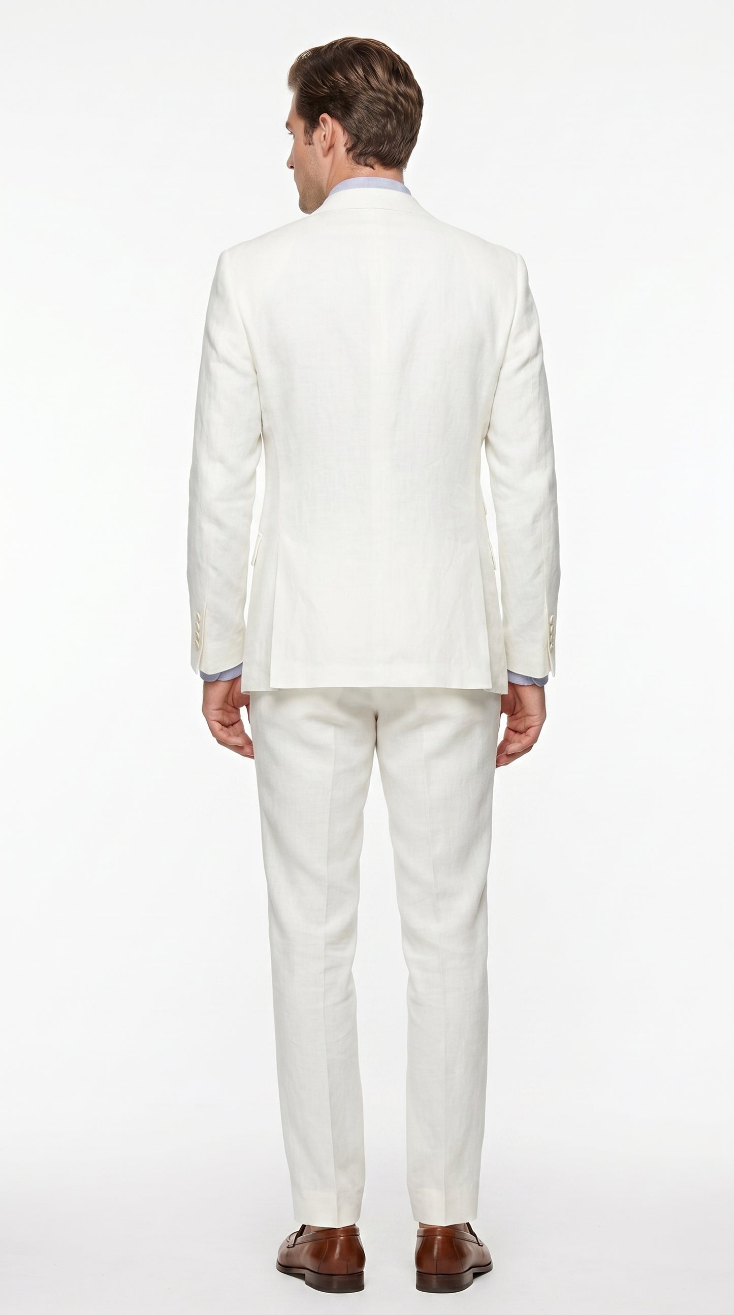 Men’s Off White Great Gatsby 3 Piece Suit, Vintage Wedding Prom Formal Vested Suit Set
