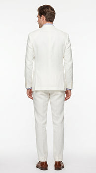 Men’s Off White Great Gatsby 3 Piece Suit, Vintage Wedding Prom Formal Vested Suit Set