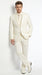 Lucci Classic Ivory 2-Button Budget Tuxedo - Pleated Slacks
