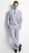 Men’s Light Blue Seersucker Suit with Jacket, Vest and Pants, High Quality Summer Dress Suit