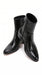 Los Altos Men’s Black Genuine Ostrich Paw Ankle Dress Boots, Higher Heel Exotic Leather Style