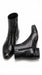 Los Altos Men’s Black Genuine Ostrich Paw Ankle Dress Boots, Higher Heel Exotic Leather Style
