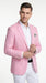 Men’s Pink Lightweight Easter Suit, Jacket and Pants Summer Wedding Prom Dress Suit Set