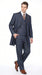 Men’s Blue Denim Zoot Suit with Long Jacket and Vest, Vintage Jeans Style Formal Outfit