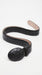 Men’s Black Genuine Ostrich Quill Belt, Exotic Leather Dress Belt for Formal and Western Wear