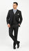 Men’s Black Windowpane Plaid 3 Piece Suit, 1920s Inspired Formal Dress Suit