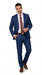 Men’s Ink Blue 2 Button Suit, Cobalt Midnight Blue Wedding and Business Dress Suit