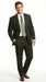 Men’s Dark Olive Green Suit, Classic Formal Dress Suit Clearance Sale