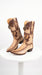 Men’s King Exotic Genuine Sharkskin Boots 3X Toe, Burnished Oryx Western Cowboy Boots 495V20911