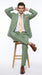 Rossiman Men’s Sage Green Double Breasted Suit with Gold Buttons, Slim Fit Lightweight Summer Suit
