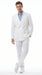 Men’s White Double Breasted Suit with Jacket and Pants, Formal Wedding Dress Suit