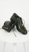 Men’s Los Altos Olive Green Ostrich Leg Sneaker, Exotic Leather Casual Dress Shoe