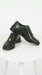 Men’s Los Altos Olive Green Ostrich Leg Sneaker, Exotic Leather Casual Dress Shoe