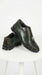 Men’s Los Altos Olive Green Ostrich Leg Sneaker, Exotic Leather Casual Dress Shoe