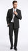 Men’s Black Double Breasted Bold Pinstripe Suit – Gangster Style Formal Dress Suit