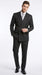 Men’s Black Double Breasted Bold Pinstripe Suit – Gangster Style Formal Dress Suit