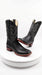Men’s Black Caiman Square Toe Cowboy Boots, Exotic Western Dress Boots
