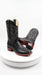 Men’s Black Caiman Square Toe Cowboy Boots, Exotic Western Dress Boots