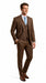 Elegant Men's Chocolate Dark Brown 3 ~ Three Piece  Business Suits Clearance Sale Available in 2 or 3 Buttons Style Regular