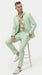 Men’s Mint Green Linen Suit, Sage Green Summer Wedding and Prom Dress Suit