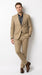 Men’s Khaki Stone 2 Button Business Suit, Regular Classic Fit Clearance Sale Dress Suit