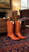 Men’s King Exotic Cognac Teju Lizard Western Boots, Exotic Cowboy Dress Boots 4980703