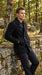 Men’s Black Big and Tall Wool Peacoat with Three Button Double Breasted Closure