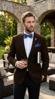 Men’s Brown 2 Button Wholesale Blazer, Dress Casual Sport Coat for Formal and Smart Casual Wear