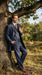 Men’s Blue Denim Zoot Suit with Long Jacket and Vest, Vintage Jeans Style Formal Outfit