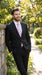 Men’s Black 2 Button Poplin Suit, Formal Wedding Business Church Dress Suit Set
