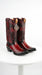 Men’s King Exotic Burnished Burgundy Eel Snip Toe Boots, Handcrafted Western Dress Boots 494RD0843