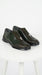 Men’s Los Altos Olive Green Ostrich Leg Sneaker, Exotic Leather Casual Dress Shoe