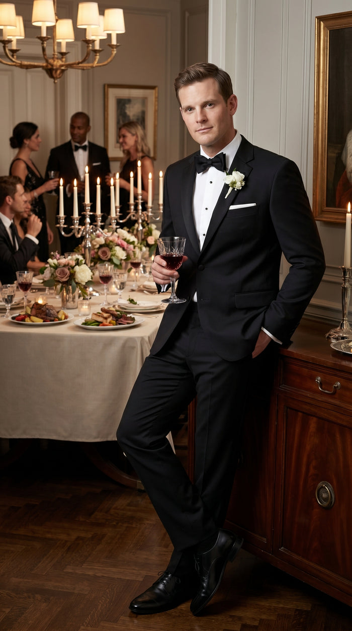 Groomsmen Package Deal Vest & Pants Slacks + Shirt & Tie Set (no Jacket) Black