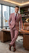 Men’s Mauve Salmon 2 Piece Suit, Formal Wedding Prom Dress Suit