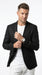 Men’s Black Lightweight Linen Blazer, Summer Business Casual Wedding Sport Coat Jacket