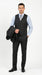 Men’s Black Windowpane Plaid 3 Piece Suit, 1920s Inspired Formal Dress Suit