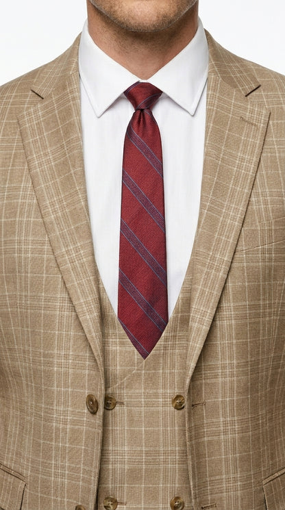 Men’s Renaissance Collection Camel 3 Piece Suit with Jacket, Vest and Pants, Formal Wedding Dress Suit